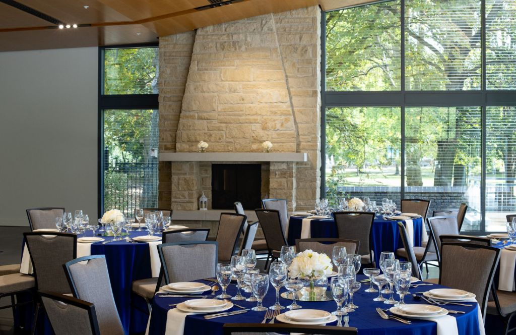 The Garden Room set up for an event