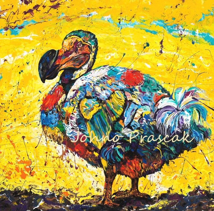 Dodo painting by Johno Prascak