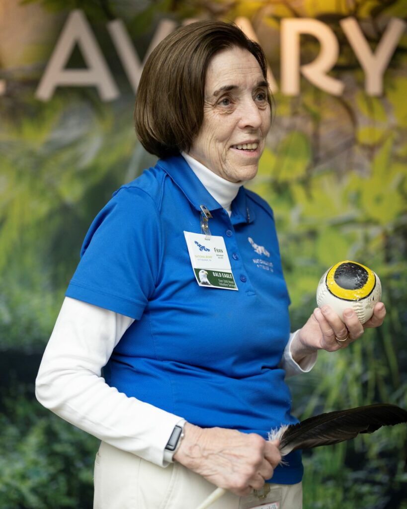 Fran - 2022 Volunteer of the Year at the National Aviary 
