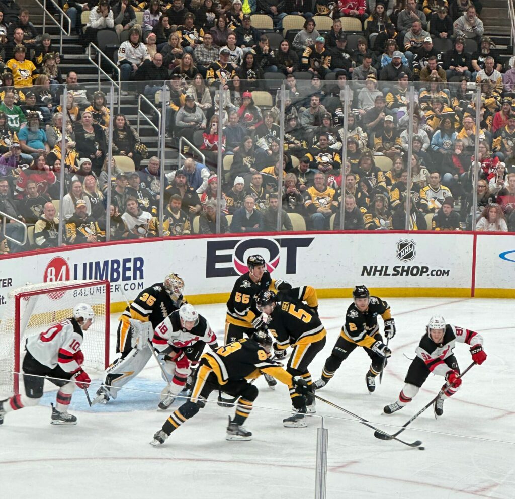 Pittsburgh Penguins game vs the New Jersey Devils