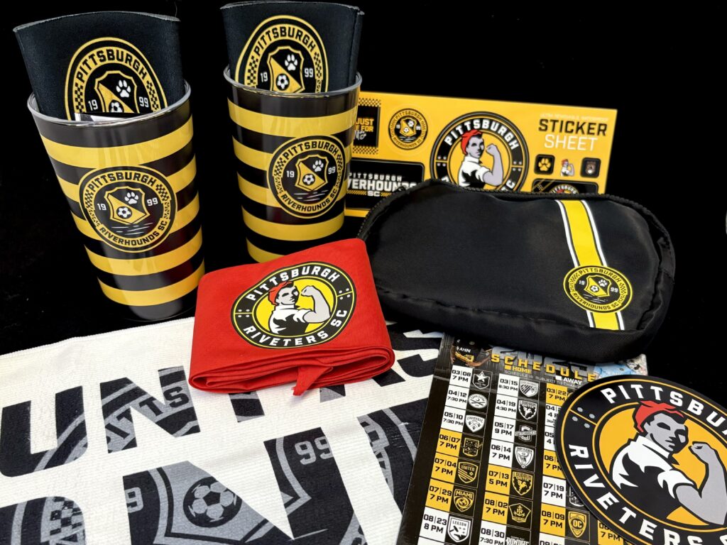 Pittsburgh Riverhounds and Pittsburgh Riveters items