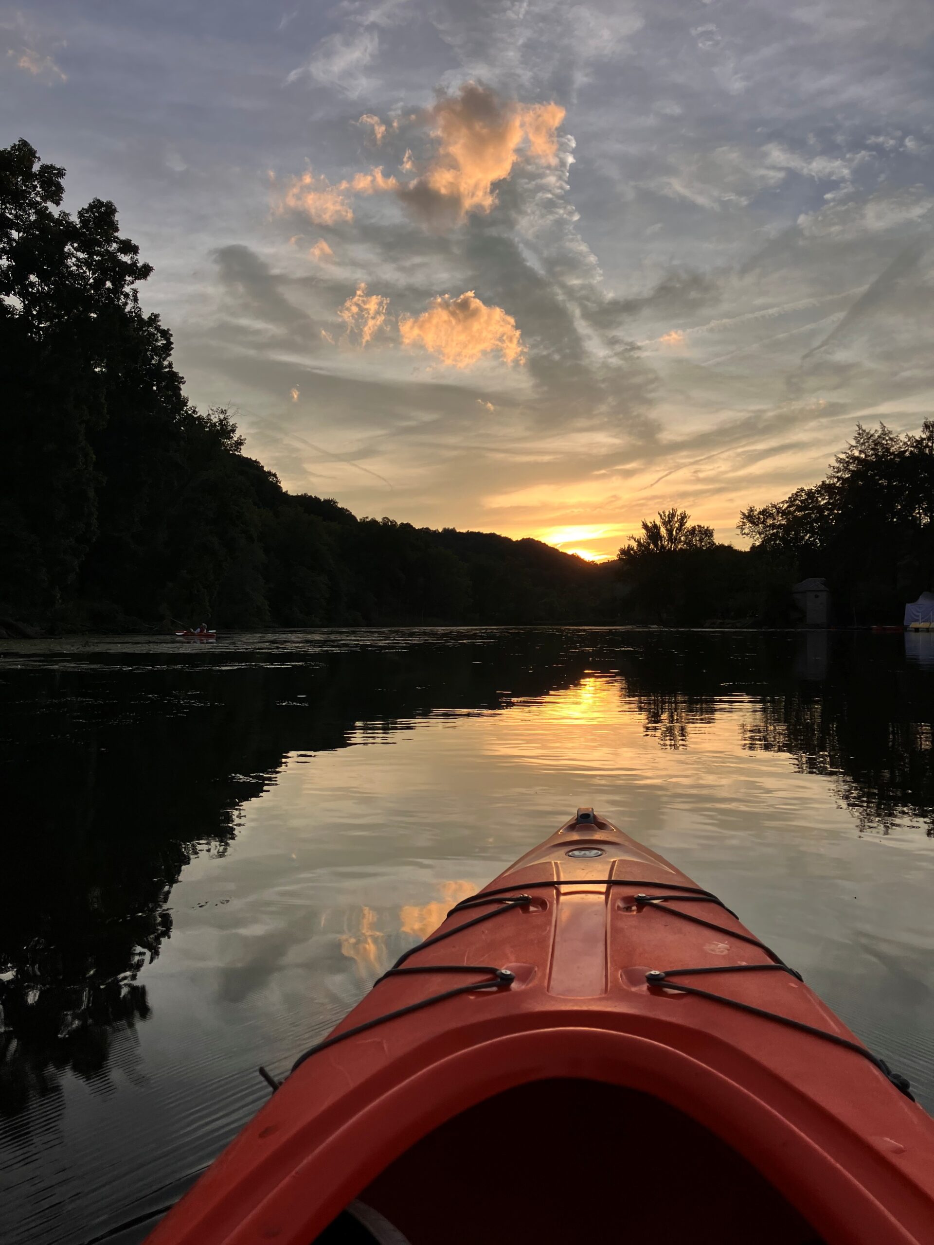 A kayaker during an Owl Prowl + Birding Kayak Tour