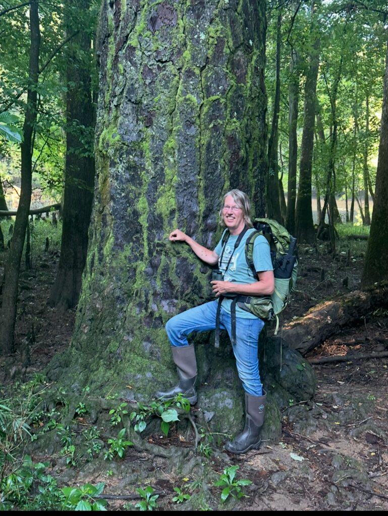 Dr. Latta in the field at Big Pine