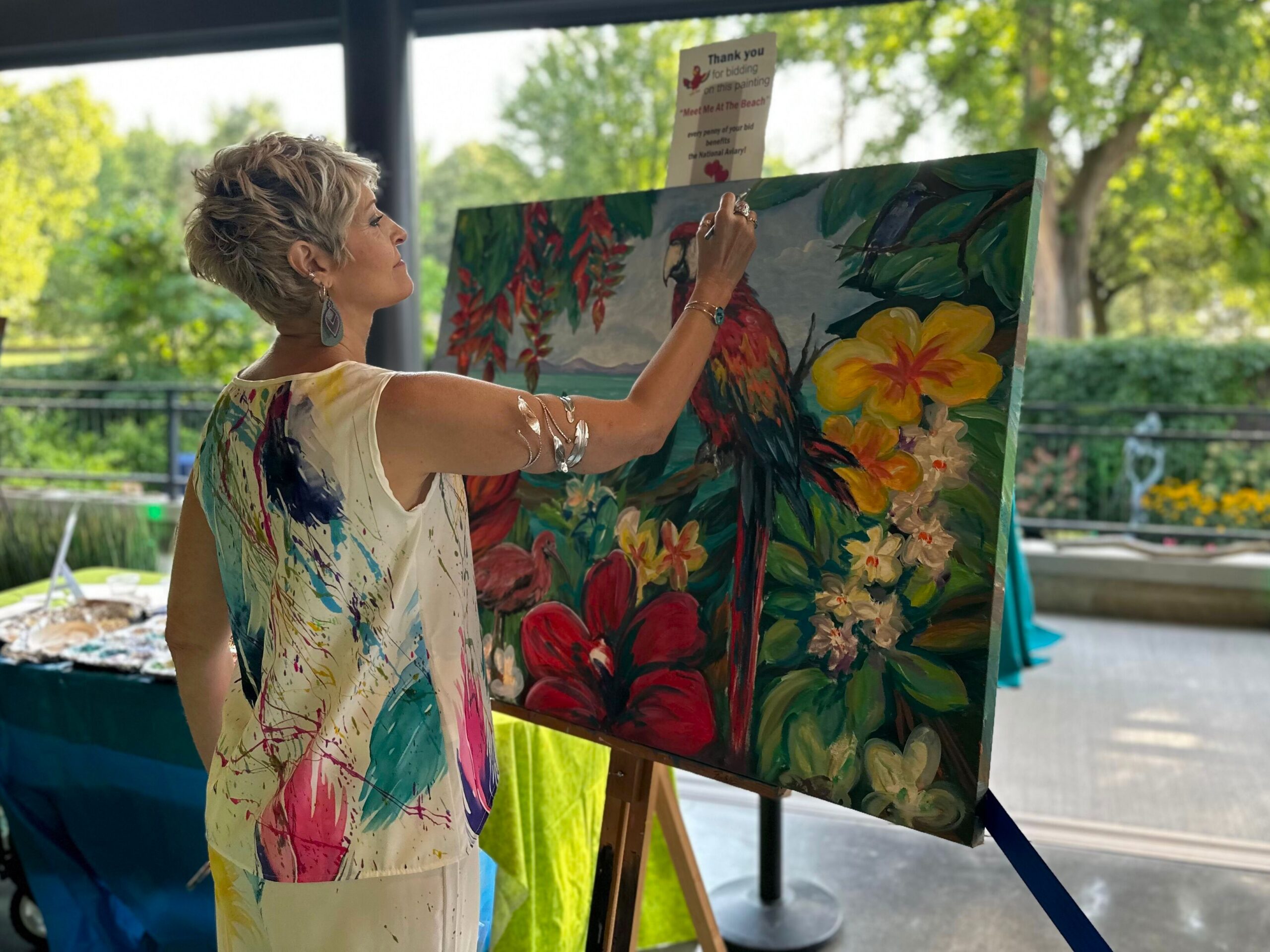 Maria live painting
