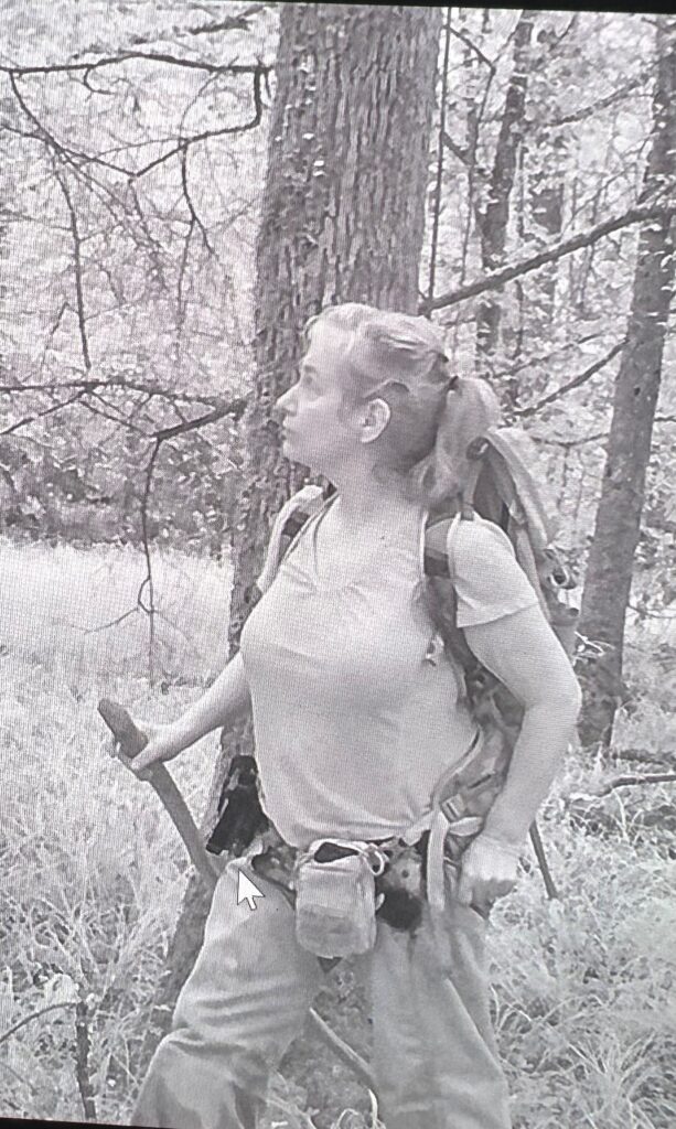 Peggy seen on a trail camera